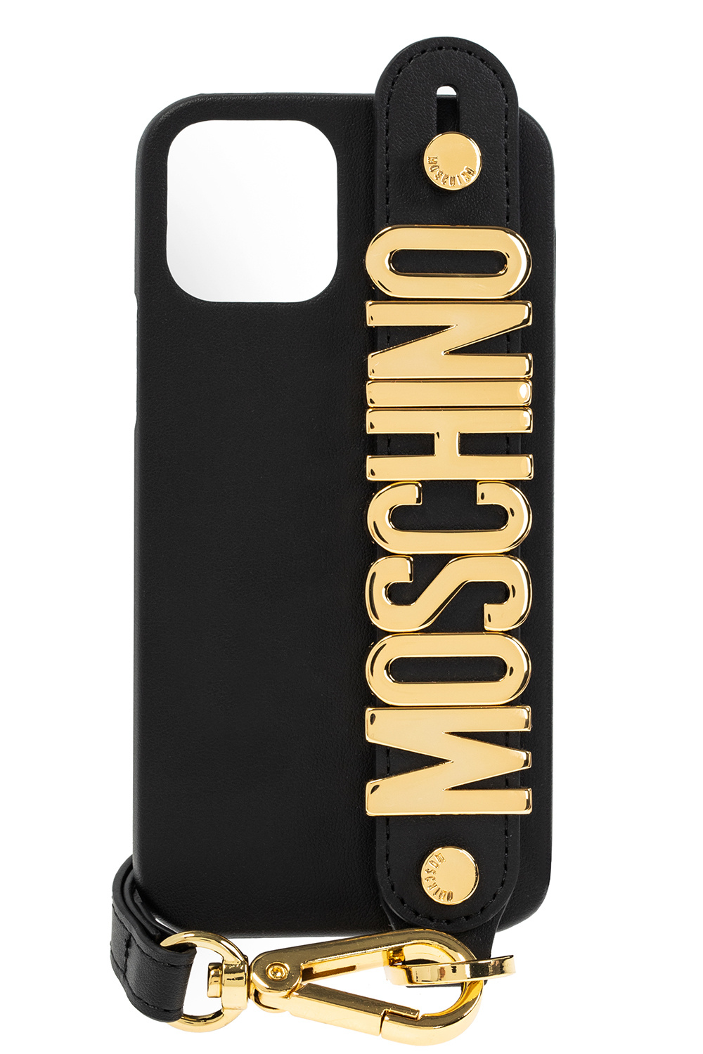 Black iPhone 12 12 Pro case Moschino IetpShops PF